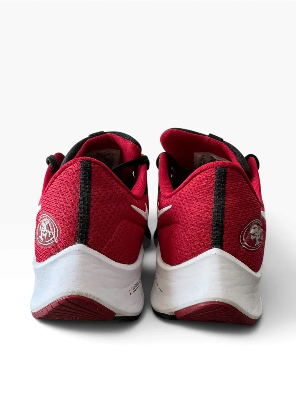 Nike Air Zoom Pegasus 38 49ers Sz 7/ 8.5 WM’s Red Gold Sneakers San Francisco